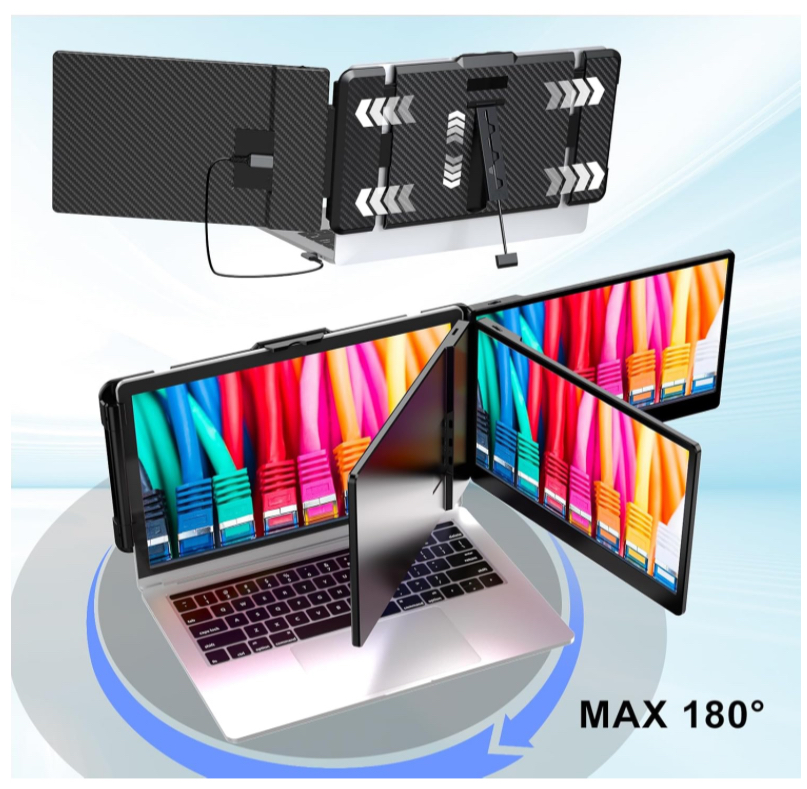 Unlock Maximum Productivity with the Cevaton 12” Portable Monitor: Your Ultimate Laptop Screen Extender